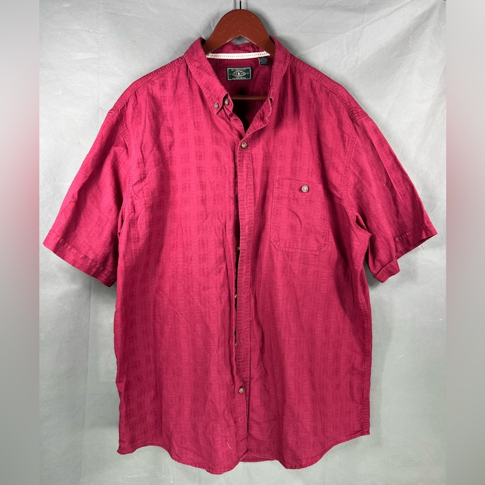 Vintage G H Bass Men's Button Down Short Sleeve Polo Shirt TG